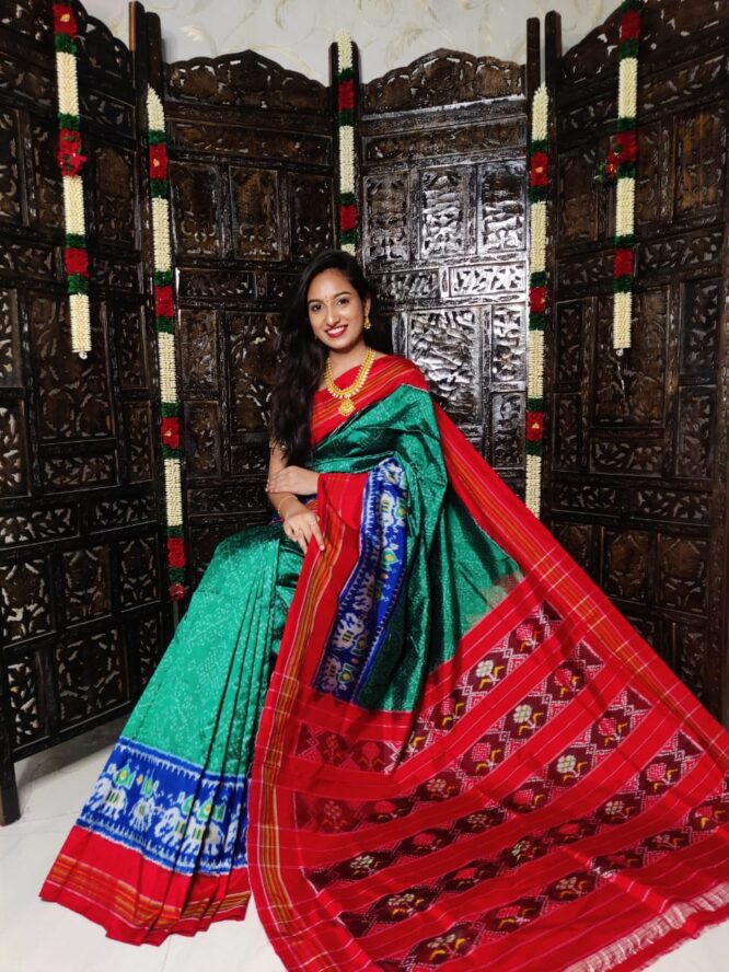 Pochampally Ikkat pattu saree 002